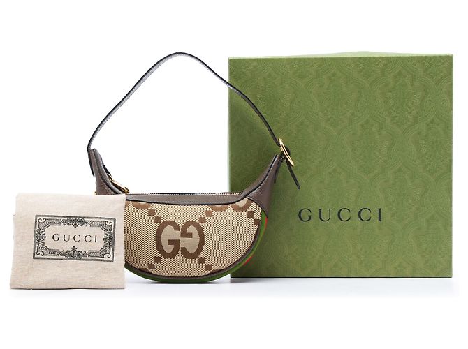 Borsa a tracolla Gucci Ophidia Mini Jumbo GG Canvas Web Beige - vista 7