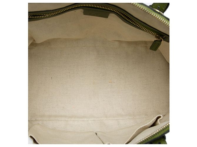Borsa Gucci Green Small Microguccissima Nice Dome Satchel Verde Verde oliva - vista 4