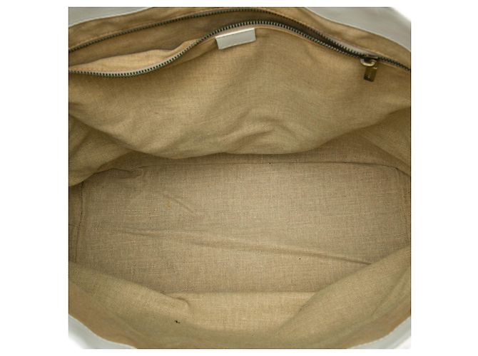 16 Céline Tote Bag Celine in tela stampata bianca Bianco - vista 4