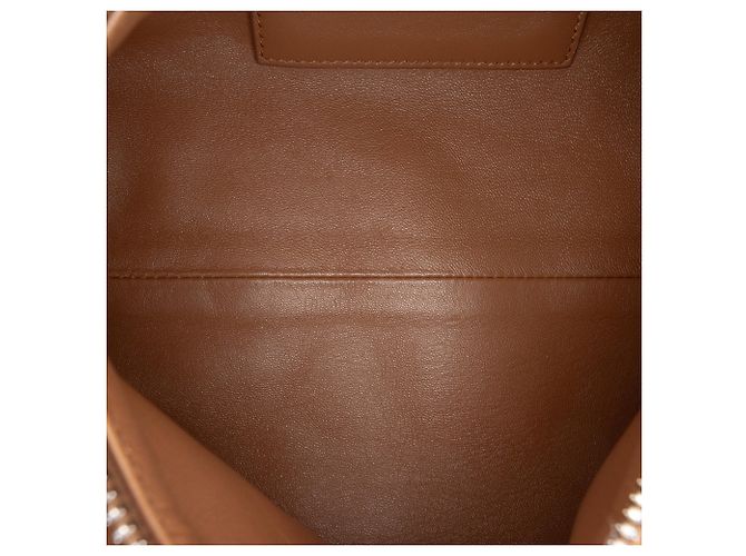 Borsa Prada in camoscio marrone con manico superiore Cammello - vista 4