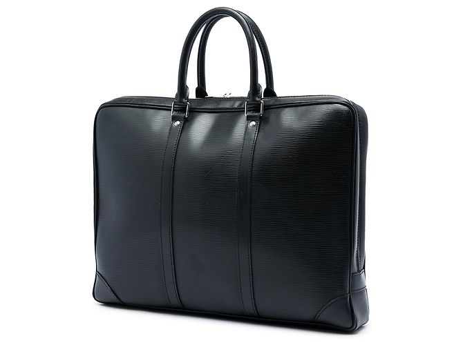Louis Vuitton Black Epi Porte Documents Voyage Nero - vista 2