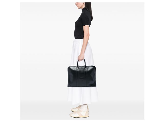 Louis Vuitton Black Epi Porte Documents Voyage Nero - vista 6