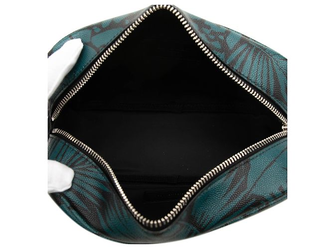 Pouch Saint Laurent Blue Grain De Poudre Tropical Palm - vista 4