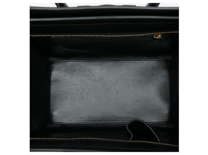 Céline Celine Mini Luggage Tote in vitello tricolore e nubuck Beige - vista 4