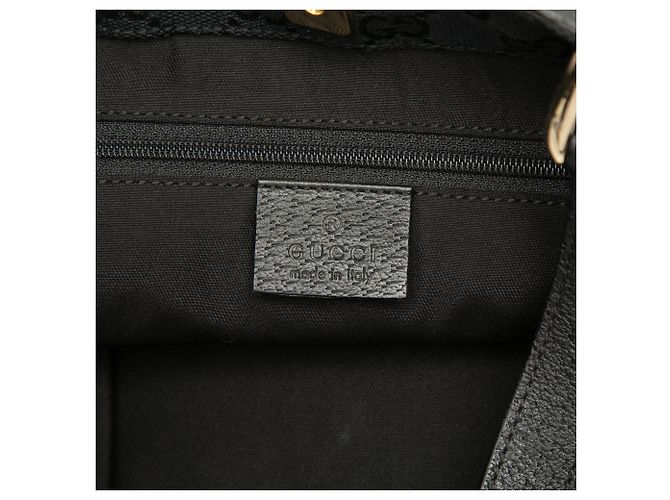 Gucci Abbey Shopper aus schwarzem Leder mit D-Ring - Ansicht 5