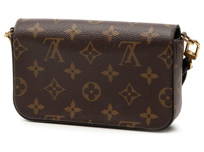 Louis Vuitton Brown Monogram Felicie Strap And Go Marrone - vista 2