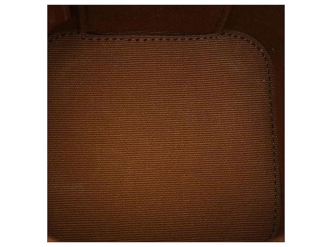 Céline Celine Mini Triomphe Vanity Case in tela rivestita marrone Marrone scuro - vista 4