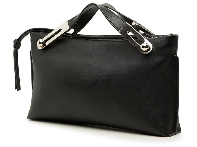 LOEWE Missy Satchel aus schwarzem Leder Small mit Sternen - Ansicht 2