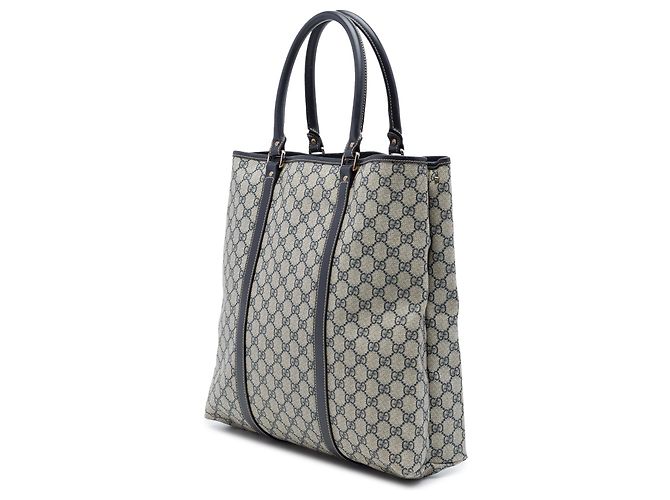 Borsa Tote Verticale Gucci Beige GG Supreme Joy - vista 2