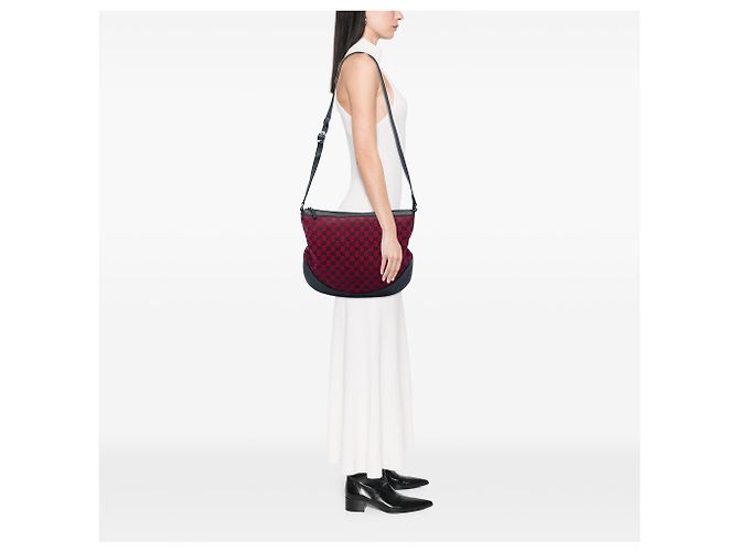 Borsa a tracolla Gucci Red GG Canvas Rosso - vista 5