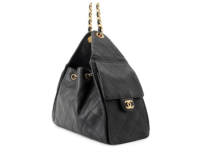 Borsa a tracolla con catena Chanel in Black Nero - vista 2