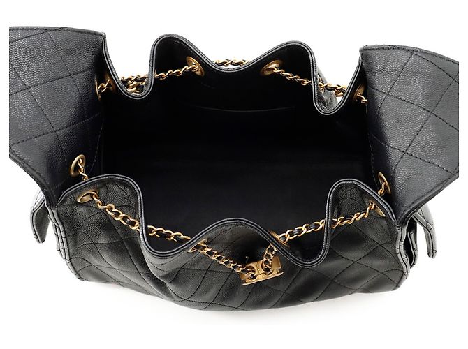 Borsa a tracolla con catena Chanel in Black Nero - vista 5