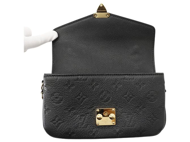 Louis Vuitton Monogram Empreinte Pochette Métis EW Nero - vista 7