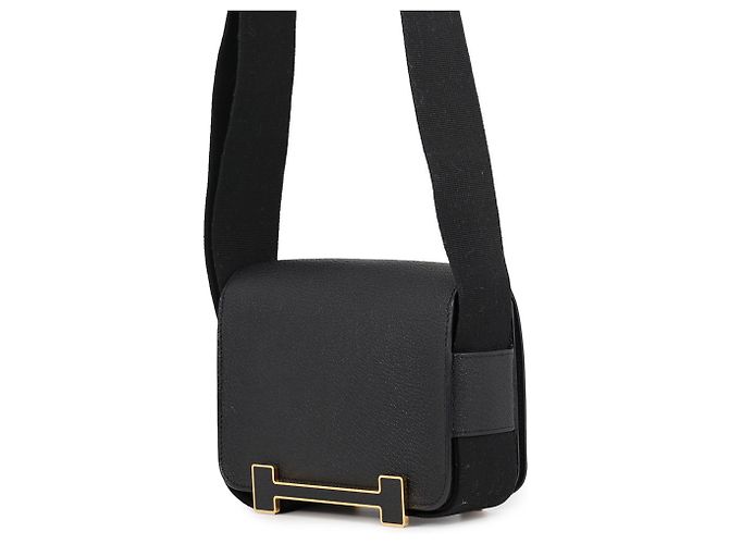 Hermès Bolso de hombro Hermes en Chevre Mysore negro - vista 2