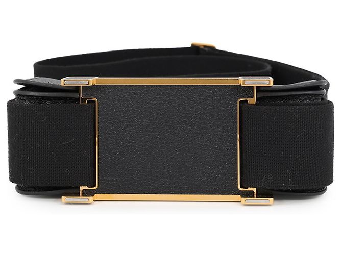 Hermès Bolso de hombro Hermes en Chevre Mysore negro - vista 3