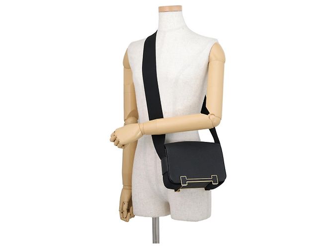 Hermès Bolso de hombro Hermes en Chevre Mysore negro - vista 4