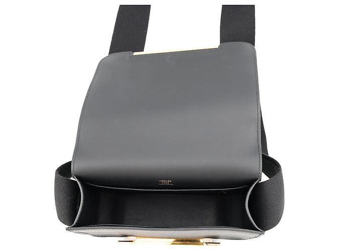 Hermès Bolso de hombro Hermes en Chevre Mysore negro - vista 5