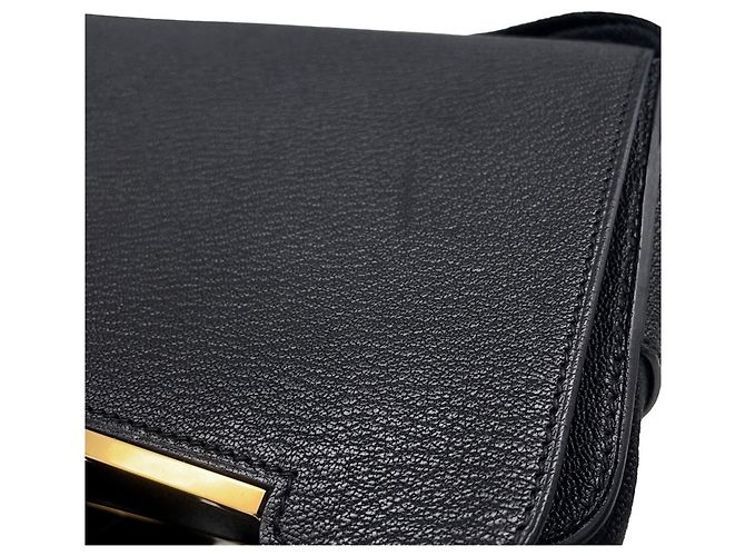 Hermès Bolso de hombro Hermes en Chevre Mysore negro - vista 7