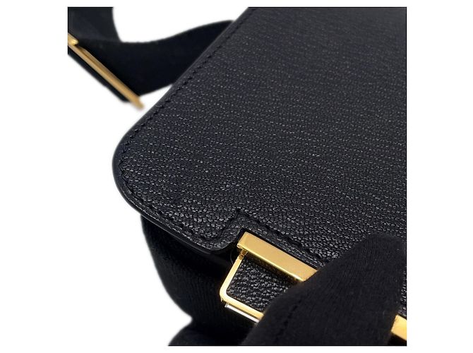 Hermès Bolso de hombro Hermes en Chevre Mysore negro - vista 8