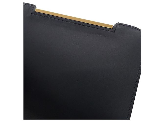 Hermès Bolso de hombro Hermes en Chevre Mysore negro - vista 9