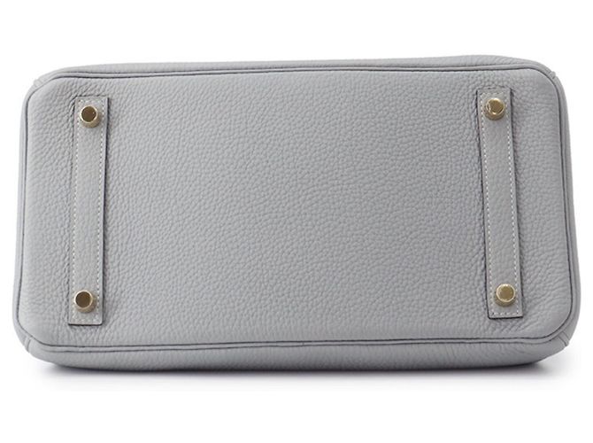 Hermès Borsa Hermes Birkin 30 Blue Glacier - vista 3