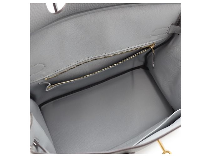 Hermès Borsa Hermes Birkin 30 Blue Glacier - vista 7
