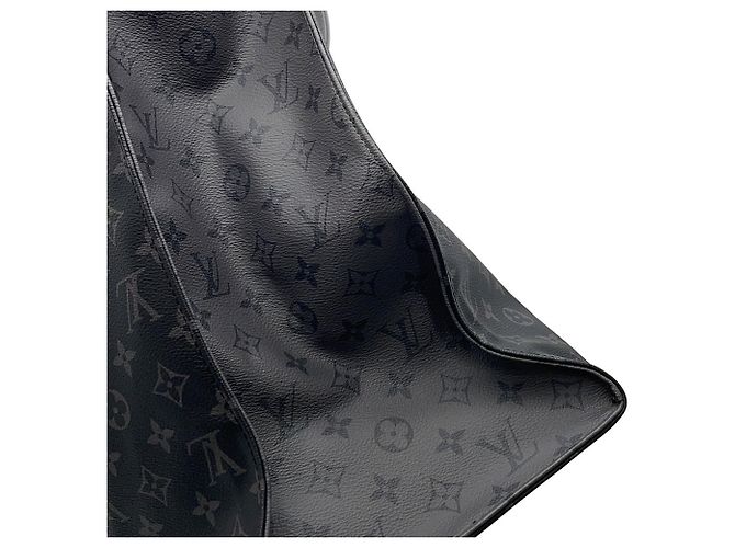 Louis Vuitton Monogram Eclipse Reverse Cabas Zip GM Tote Bag Schwarz - Ansicht 12