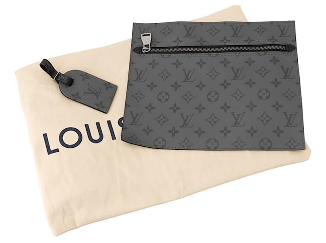 Louis Vuitton Monogram Eclipse Reverse Cabas Zip GM Tote Bag Schwarz - Ansicht 18
