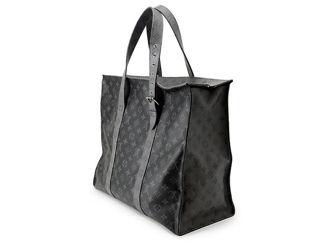Louis Vuitton Monogram Eclipse Reverse Cabas Zip GM Tote Bag Schwarz - Ansicht 2