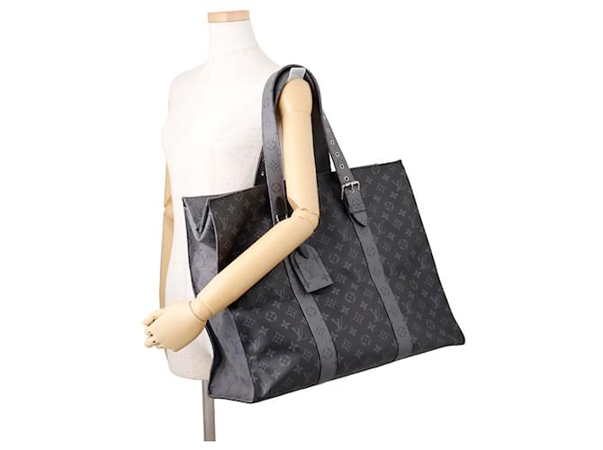 Louis Vuitton Monogram Eclipse Reverse Cabas Zip GM Tote Bag Schwarz - Ansicht 5