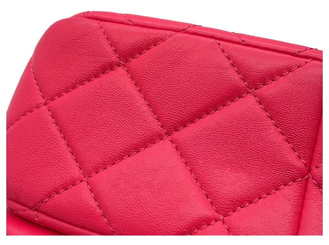 Borsa a tracolla Mini Flap Chanel Matelassé Rosa - vista 10