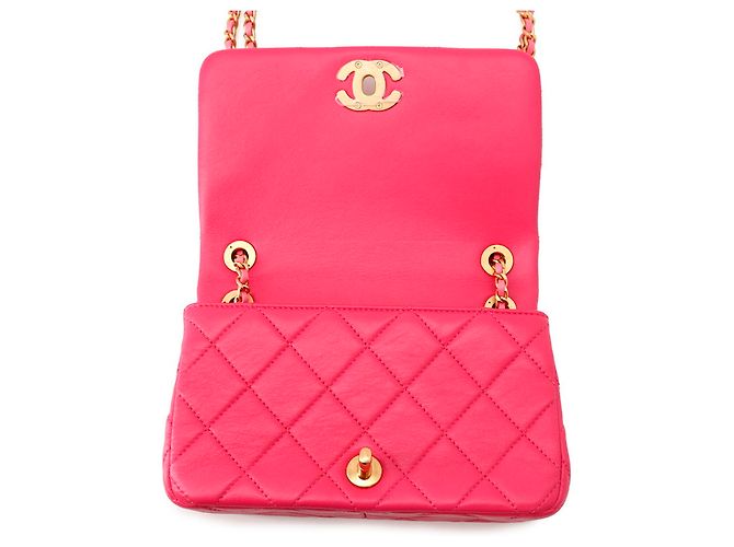 Borsa a tracolla Mini Flap Chanel Matelassé Rosa - vista 6