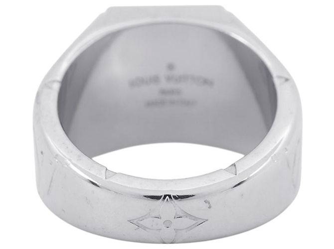 Louis Vuitton Silver Band Ring Silvery - view 3