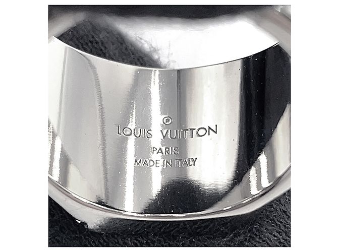 Louis Vuitton Silver Band Ring Silvery - view 8