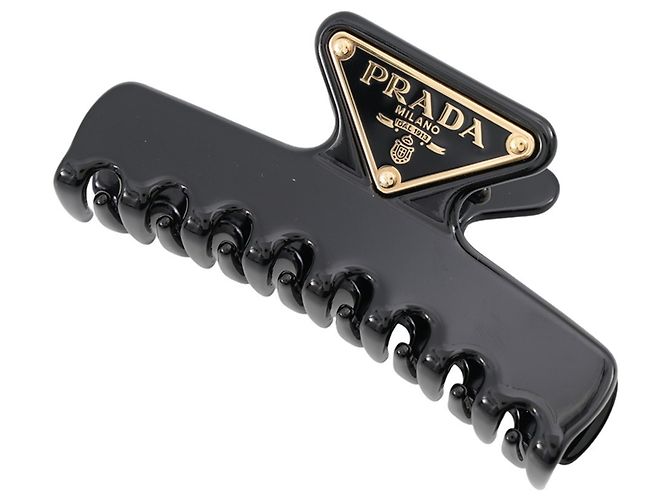 Molletta per capelli Prada Hair Metal Nero - vista 3