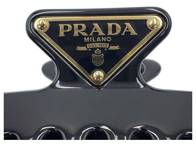 Molletta per capelli Prada Hair Metal Nero - vista 8