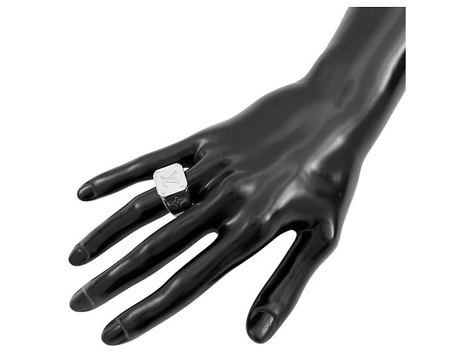 Anello a sigillo Louis Vuitton da uomo Argento - vista 4