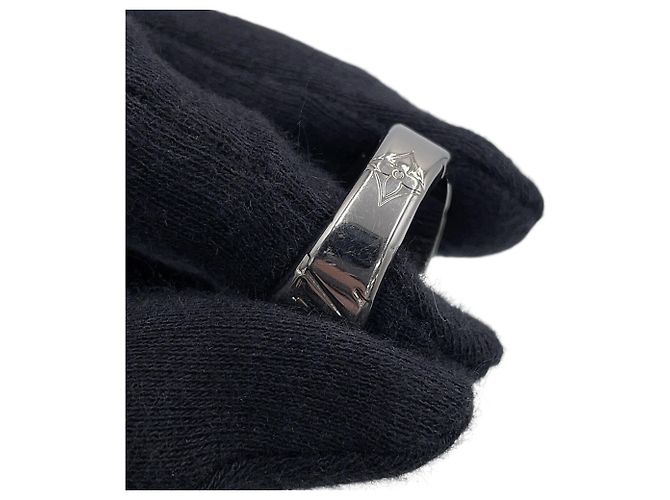 Anello a sigillo Louis Vuitton da uomo Argento - vista 6