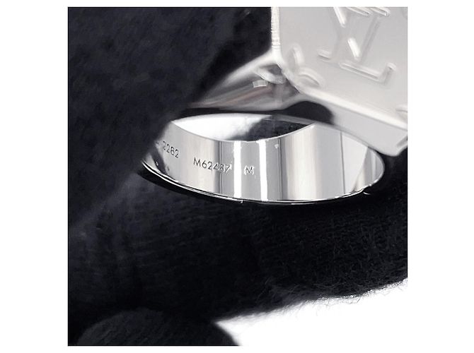 Anello a sigillo Louis Vuitton da uomo Argento - vista 9