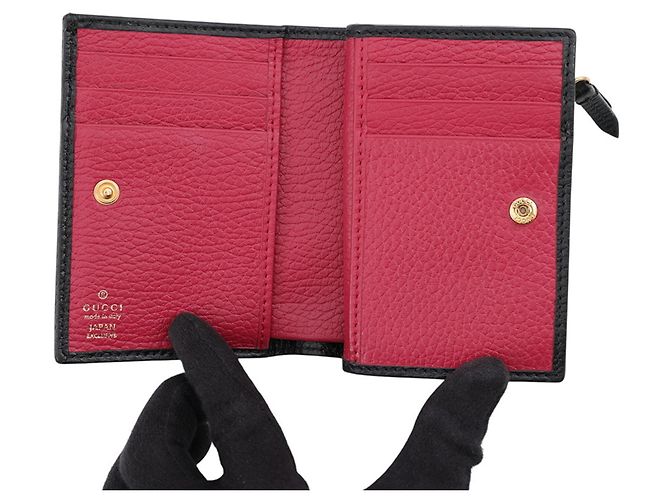 Cartera bi-fold Gucci GG Marmont Negro - vista 4