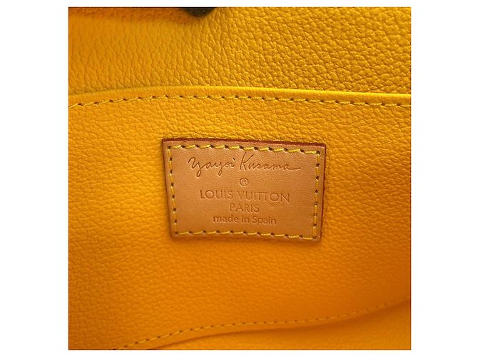 Borsa Louis Vuitton Yayoi Kusama Pumpkin Dot Giallo - vista 11