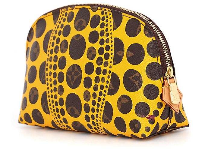 Borsa Louis Vuitton Yayoi Kusama Pumpkin Dot Giallo - vista 2