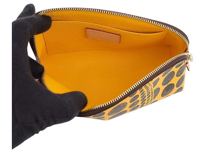 Borsa Louis Vuitton Yayoi Kusama Pumpkin Dot Giallo - vista 4