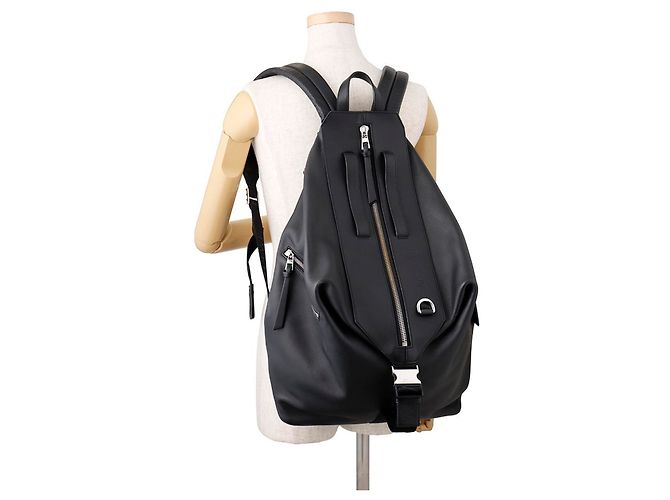Zaino convertibile in pelle Loewe Nero - vista 4