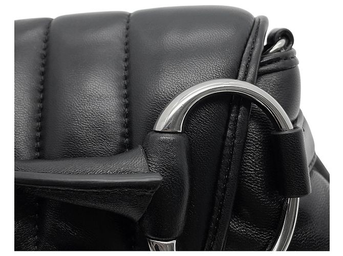 Borsa a mano in pelle Small Horsebit Gucci Nero - vista 11
