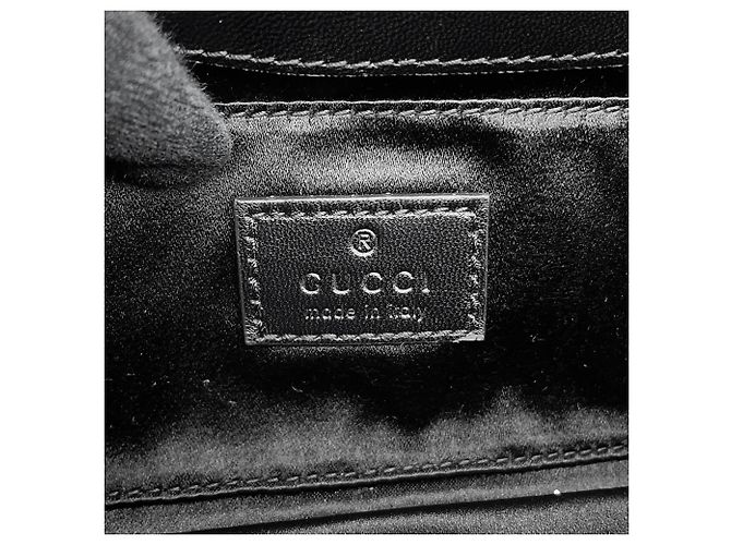 Borsa a mano in pelle Small Horsebit Gucci Nero - vista 16