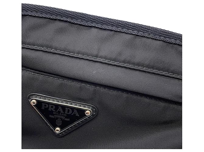 Prada Body Bag Triangle Security Pouch Nero - vista 6