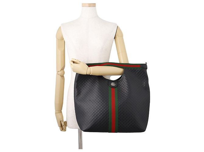 Borsa Tote Gucci Ophidia Nero - vista 4