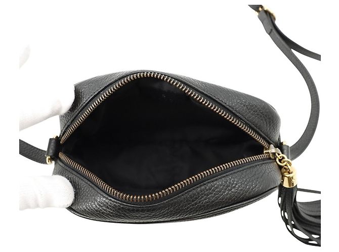 Borsa Gucci Soho Disco in pelle nera Nero - vista 5