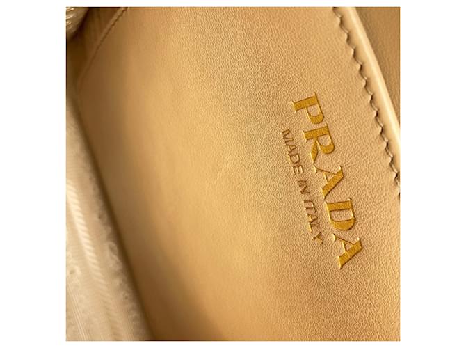 Borsa a mano e spalla 2-Way Prada Bianco Beige - vista 10